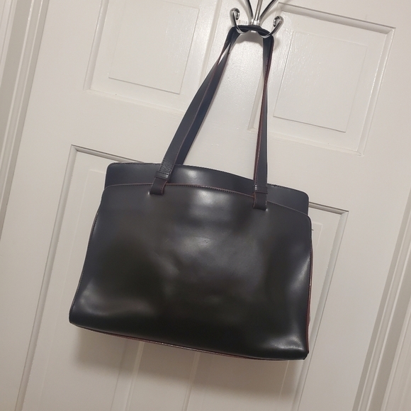 LODIS Black Smooth Leather Large Shoulder/Tote RFID - Picture 3 of 13
